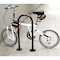 Global Industrial U-Rack Bike Rack, Black, Flange Mount, 2-Bike Capacity 442804MBK - alternate 5